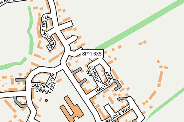SP11 6XS map - OS OpenMap – Local (Ordnance Survey)