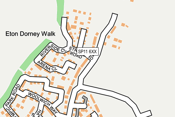 SP11 6XX map - OS OpenMap – Local (Ordnance Survey)