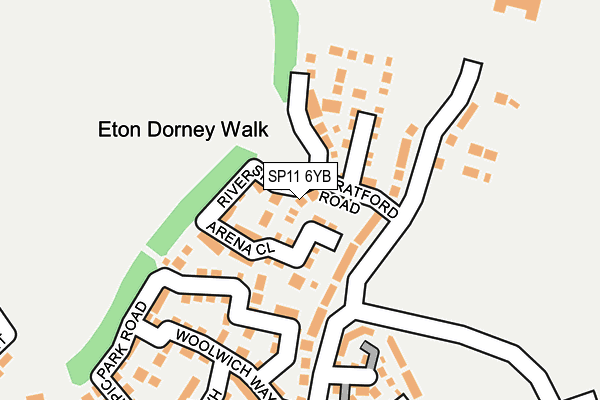 SP11 6YB map - OS OpenMap – Local (Ordnance Survey)