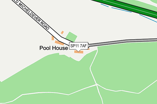 SP11 7AF map - OS OpenMap – Local (Ordnance Survey)