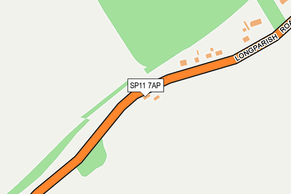 SP11 7AP map - OS OpenMap – Local (Ordnance Survey)