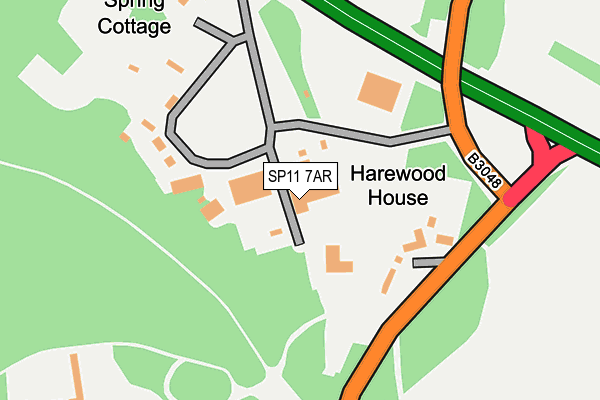 SP11 7AR map - OS OpenMap – Local (Ordnance Survey)