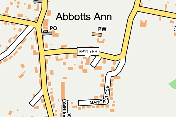 SP11 7BH map - OS OpenMap – Local (Ordnance Survey)