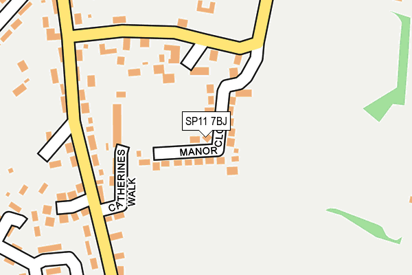 SP11 7BJ map - OS OpenMap – Local (Ordnance Survey)