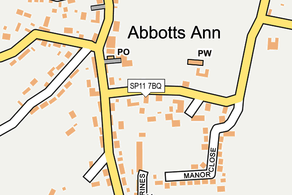 SP11 7BQ map - OS OpenMap – Local (Ordnance Survey)