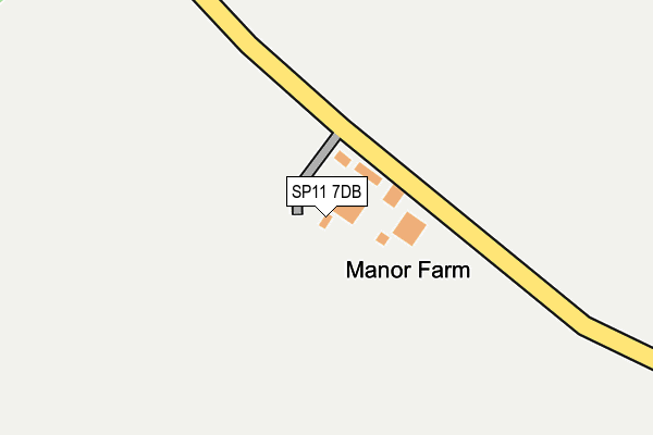 SP11 7DB map - OS OpenMap – Local (Ordnance Survey)