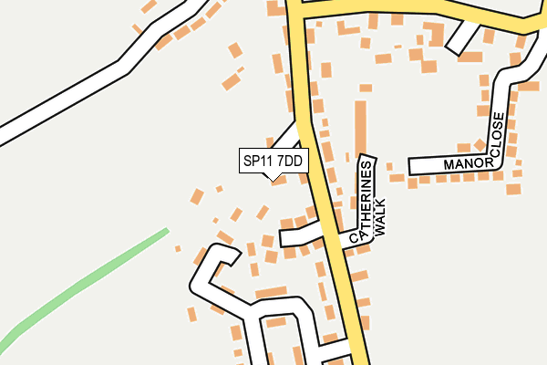 SP11 7DD map - OS OpenMap – Local (Ordnance Survey)