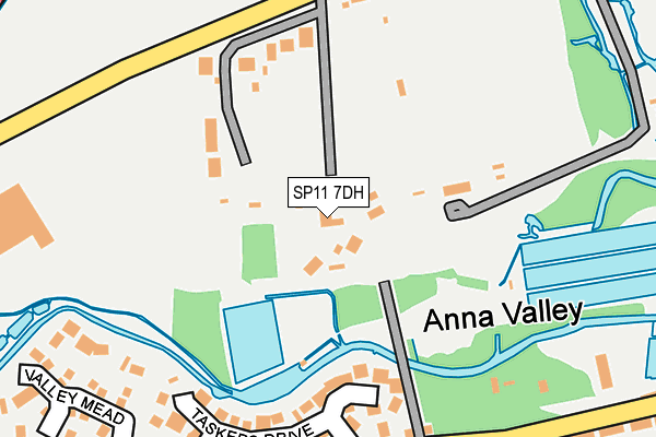 SP11 7DH map - OS OpenMap – Local (Ordnance Survey)