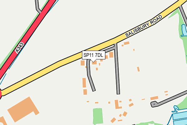 SP11 7DL map - OS OpenMap – Local (Ordnance Survey)