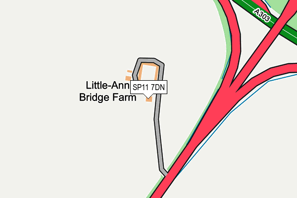 SP11 7DN map - OS OpenMap – Local (Ordnance Survey)