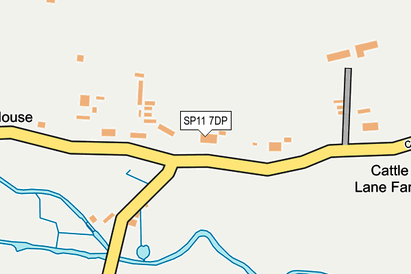 SP11 7DP map - OS OpenMap – Local (Ordnance Survey)