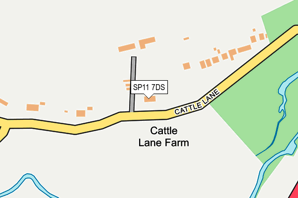 SP11 7DS map - OS OpenMap – Local (Ordnance Survey)