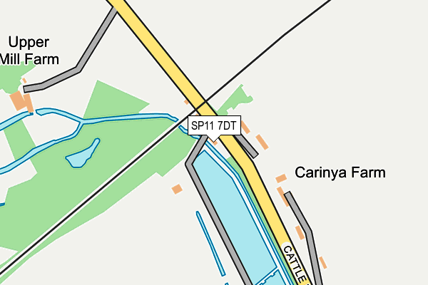 SP11 7DT map - OS OpenMap – Local (Ordnance Survey)