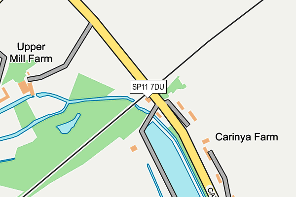 SP11 7DU map - OS OpenMap – Local (Ordnance Survey)