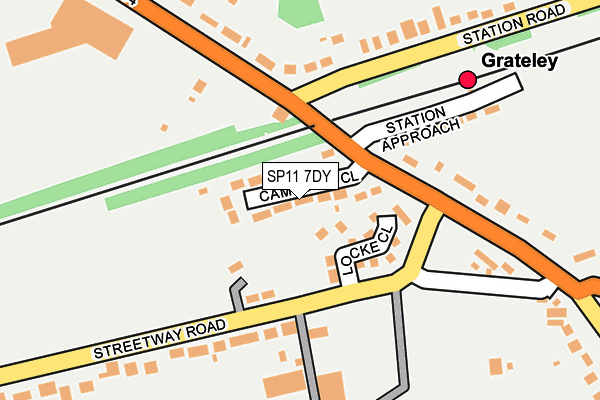 SP11 7DY map - OS OpenMap – Local (Ordnance Survey)