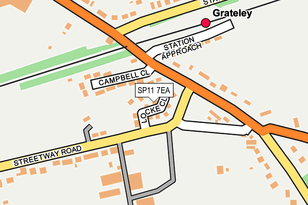 SP11 7EA map - OS OpenMap – Local (Ordnance Survey)