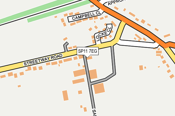 SP11 7EG map - OS OpenMap – Local (Ordnance Survey)