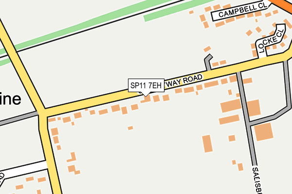 SP11 7EH map - OS OpenMap – Local (Ordnance Survey)