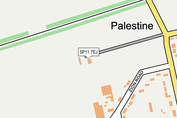 SP11 7EJ map - OS OpenMap – Local (Ordnance Survey)