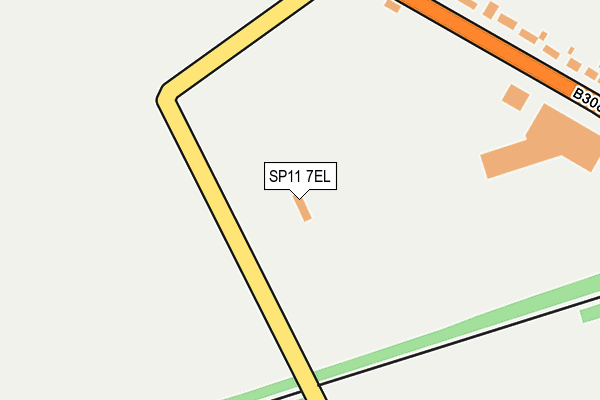 SP11 7EL map - OS OpenMap – Local (Ordnance Survey)