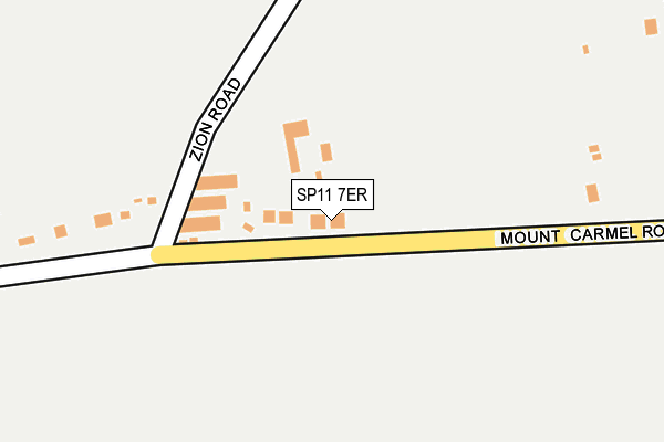 SP11 7ER map - OS OpenMap – Local (Ordnance Survey)