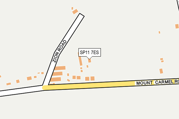 SP11 7ES map - OS OpenMap – Local (Ordnance Survey)