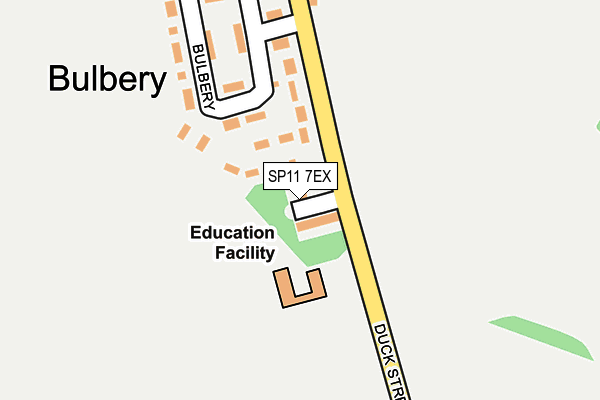 SP11 7EX map - OS OpenMap – Local (Ordnance Survey)