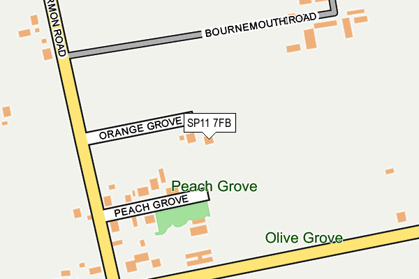 SP11 7FB map - OS OpenMap – Local (Ordnance Survey)