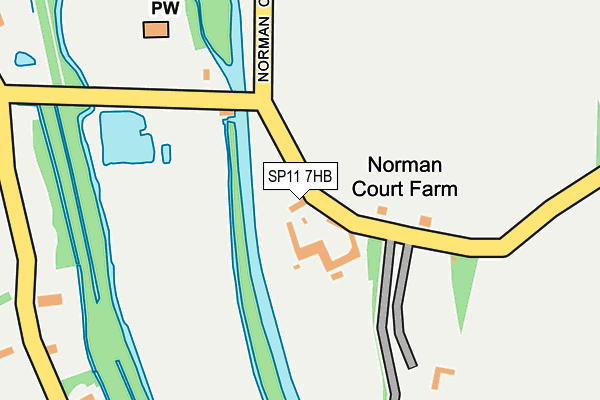 SP11 7HB map - OS OpenMap – Local (Ordnance Survey)