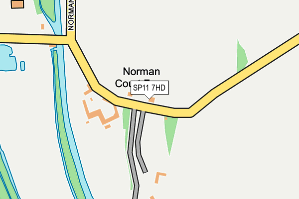 SP11 7HD map - OS OpenMap – Local (Ordnance Survey)