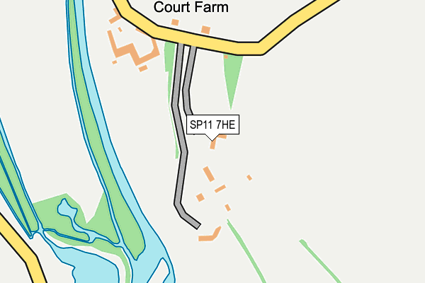 SP11 7HE map - OS OpenMap – Local (Ordnance Survey)