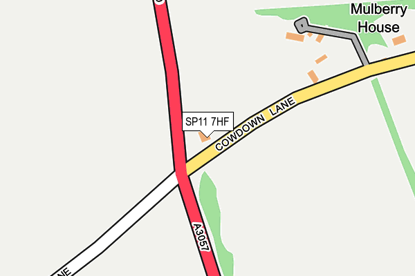 SP11 7HF map - OS OpenMap – Local (Ordnance Survey)