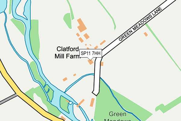 SP11 7HH map - OS OpenMap – Local (Ordnance Survey)