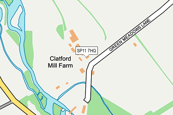 SP11 7HQ map - OS OpenMap – Local (Ordnance Survey)