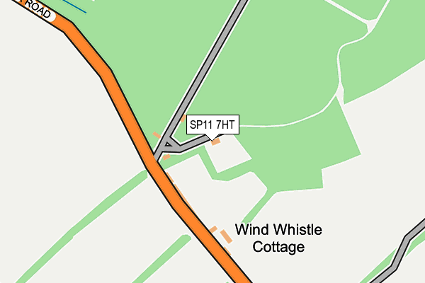 SP11 7HT map - OS OpenMap – Local (Ordnance Survey)