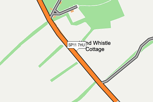 SP11 7HU map - OS OpenMap – Local (Ordnance Survey)