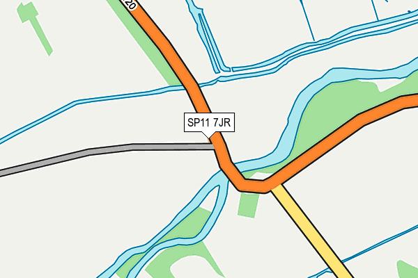 SP11 7JR map - OS OpenMap – Local (Ordnance Survey)