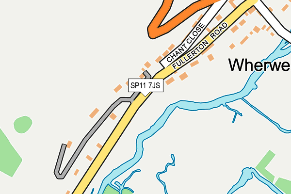 SP11 7JS map - OS OpenMap – Local (Ordnance Survey)