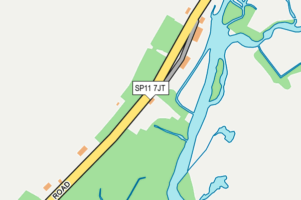 SP11 7JT map - OS OpenMap – Local (Ordnance Survey)