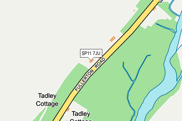 SP11 7JU map - OS OpenMap – Local (Ordnance Survey)