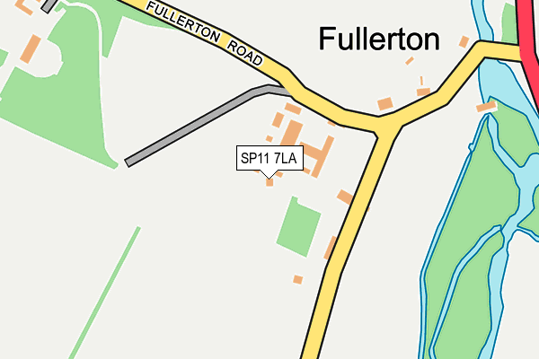 SP11 7LA map - OS OpenMap – Local (Ordnance Survey)