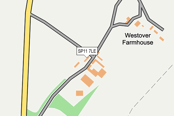 SP11 7LE map - OS OpenMap – Local (Ordnance Survey)
