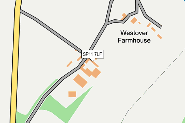SP11 7LF map - OS OpenMap – Local (Ordnance Survey)