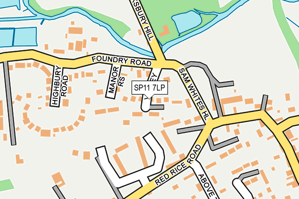 SP11 7LP map - OS OpenMap – Local (Ordnance Survey)