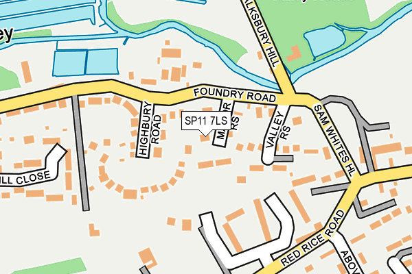 SP11 7LS map - OS OpenMap – Local (Ordnance Survey)