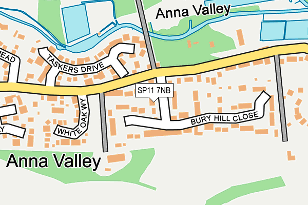 SP11 7NB map - OS OpenMap – Local (Ordnance Survey)