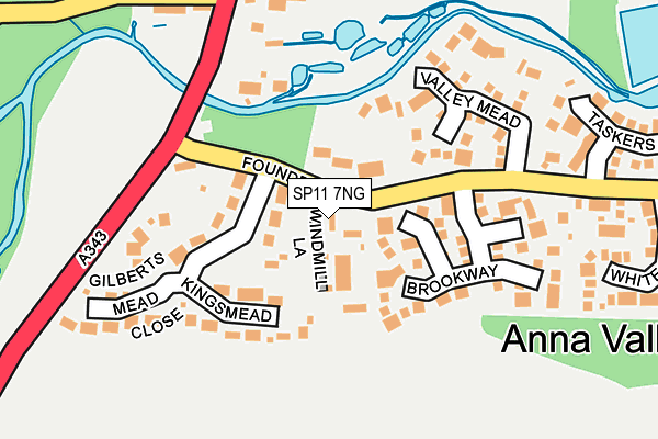 SP11 7NG map - OS OpenMap – Local (Ordnance Survey)