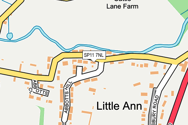 SP11 7NL map - OS OpenMap – Local (Ordnance Survey)
