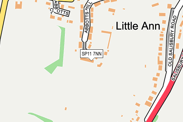 SP11 7NN map - OS OpenMap – Local (Ordnance Survey)