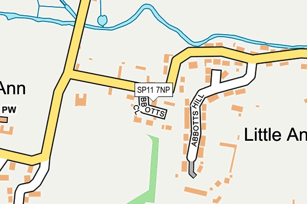 SP11 7NP map - OS OpenMap – Local (Ordnance Survey)